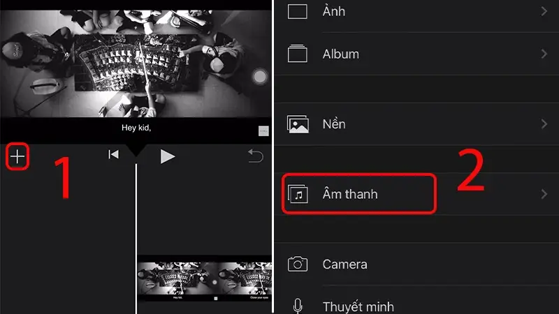 Cách ghép nhạc vào video trên iphone bằng iMovie